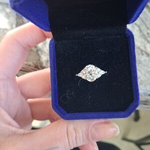 Oval Cut Sterling Silver Ring